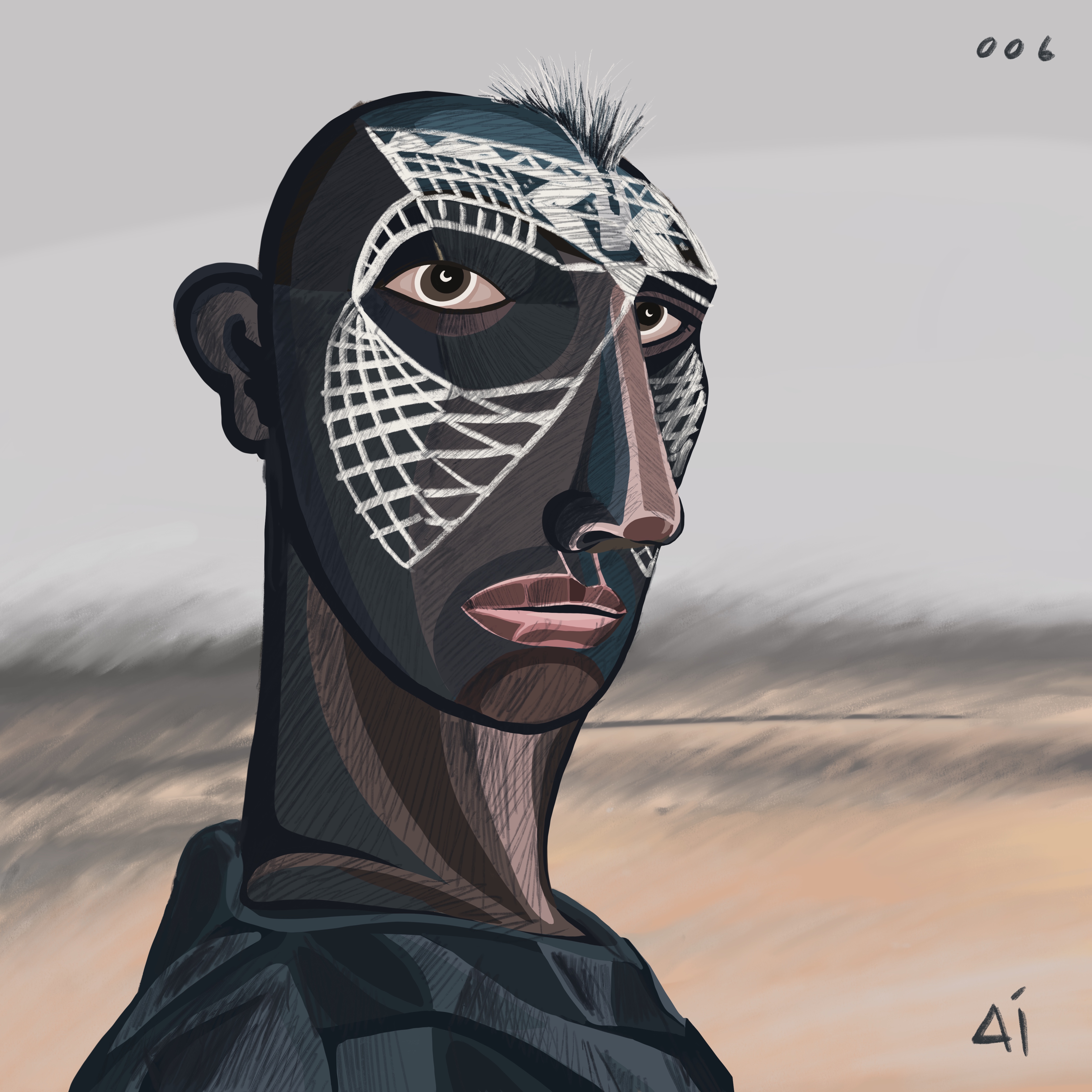 Barbarian Human Ai Mask #011