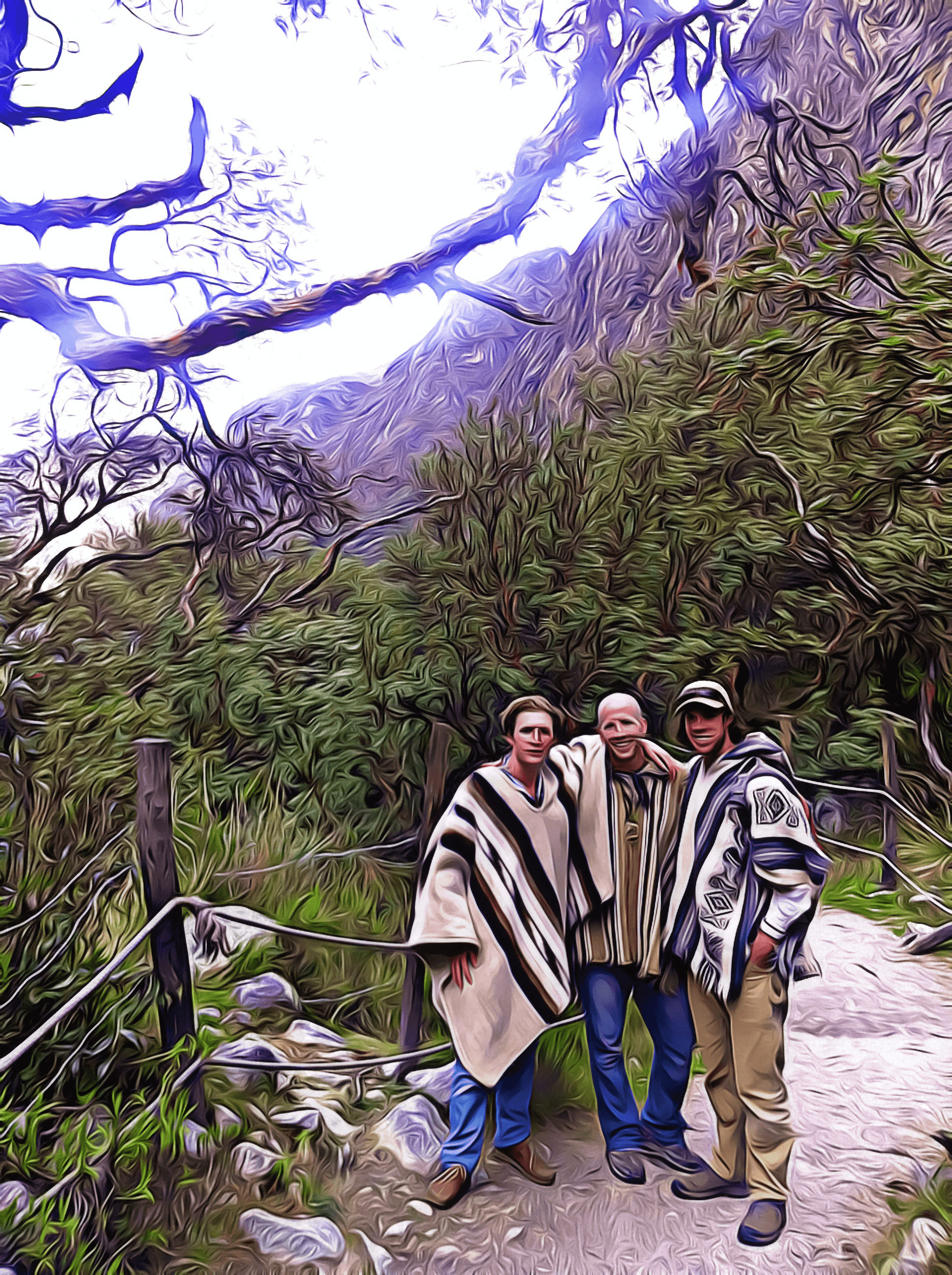 3 Amigos at Heaven's Gate within The Andes Mountains in Peru