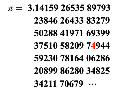 The 57th Decimal Place