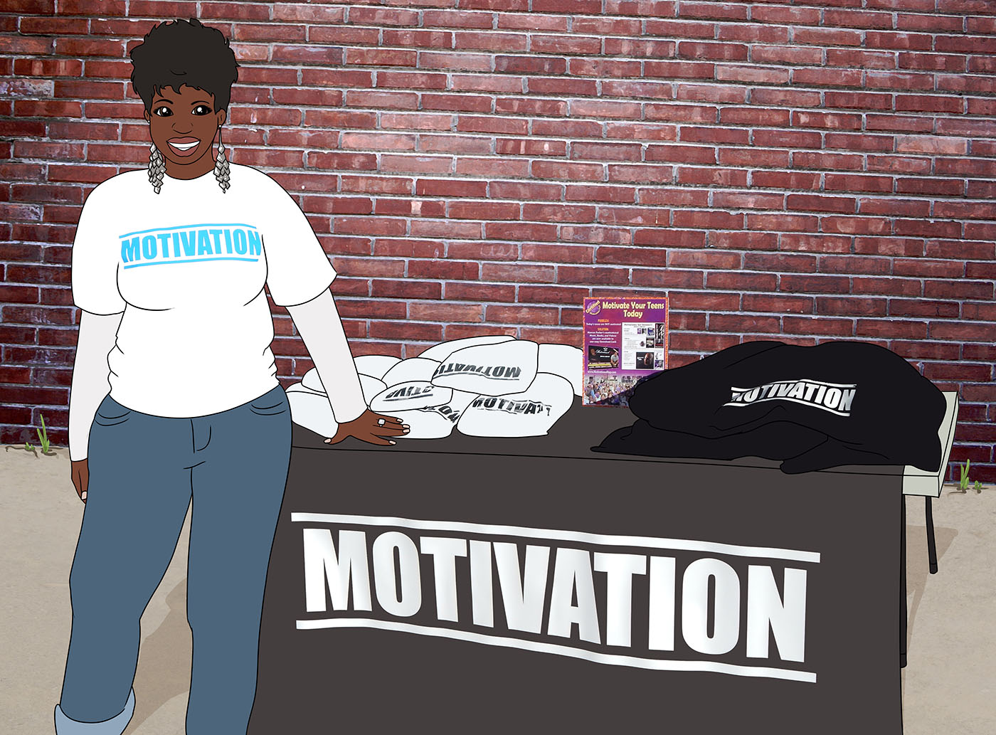 Mrs. Motivation Vendor Table
