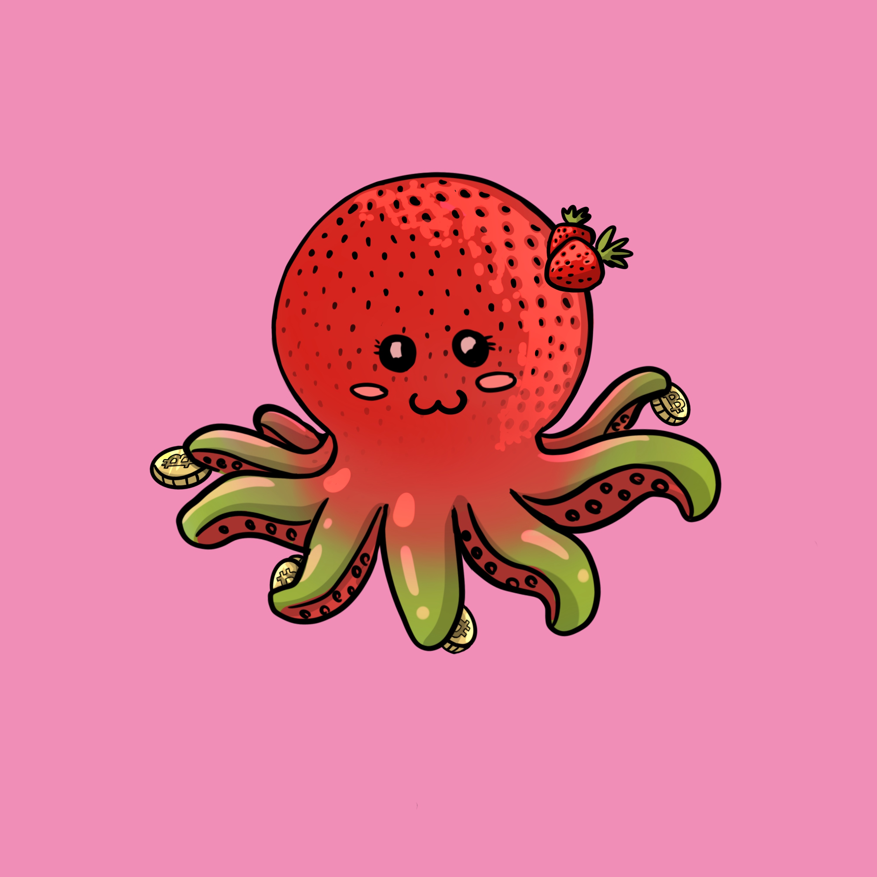 BitFluff - Strawberry Octobuddy