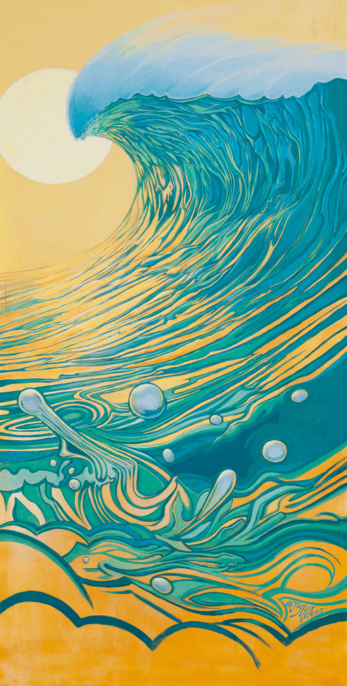 Yellow and Teal Peel