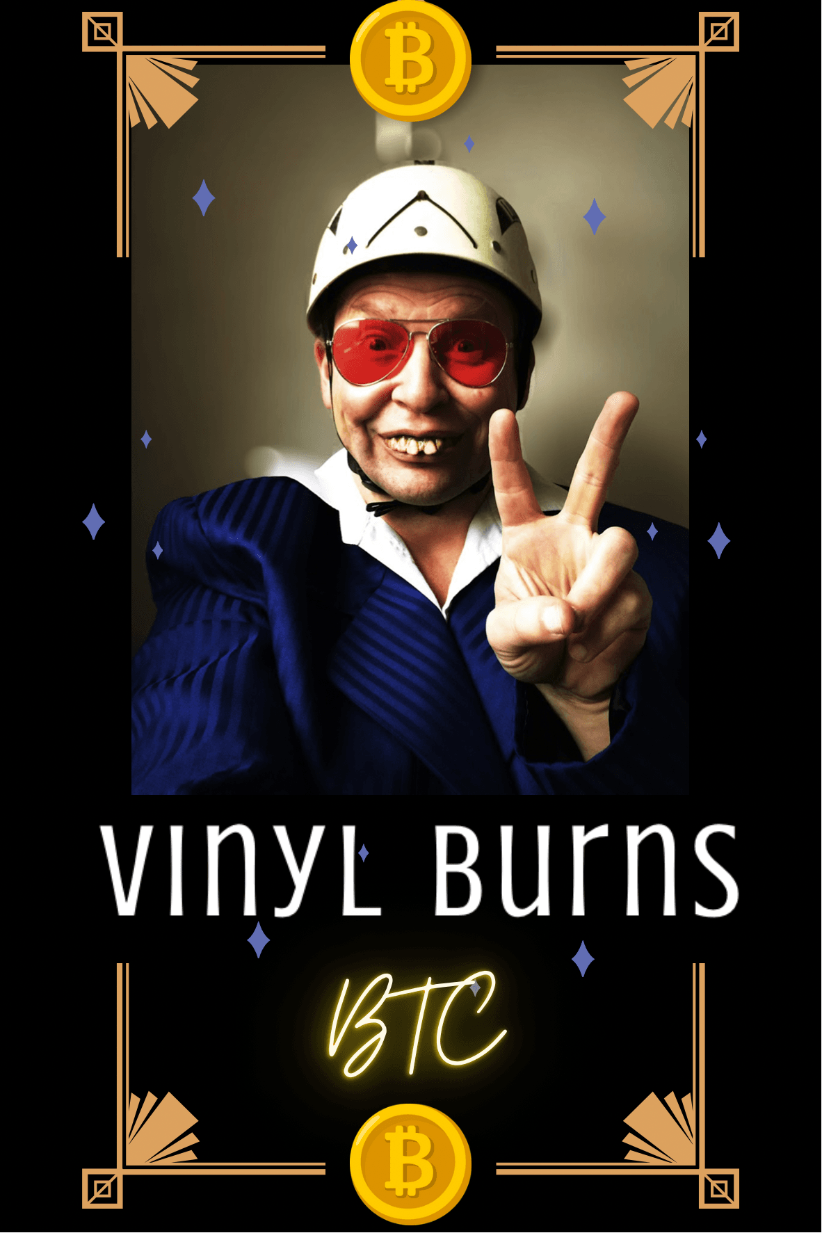 Vinyl Burns Crypto Cards