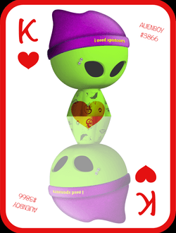 Alien Boy Poker Cards collection image