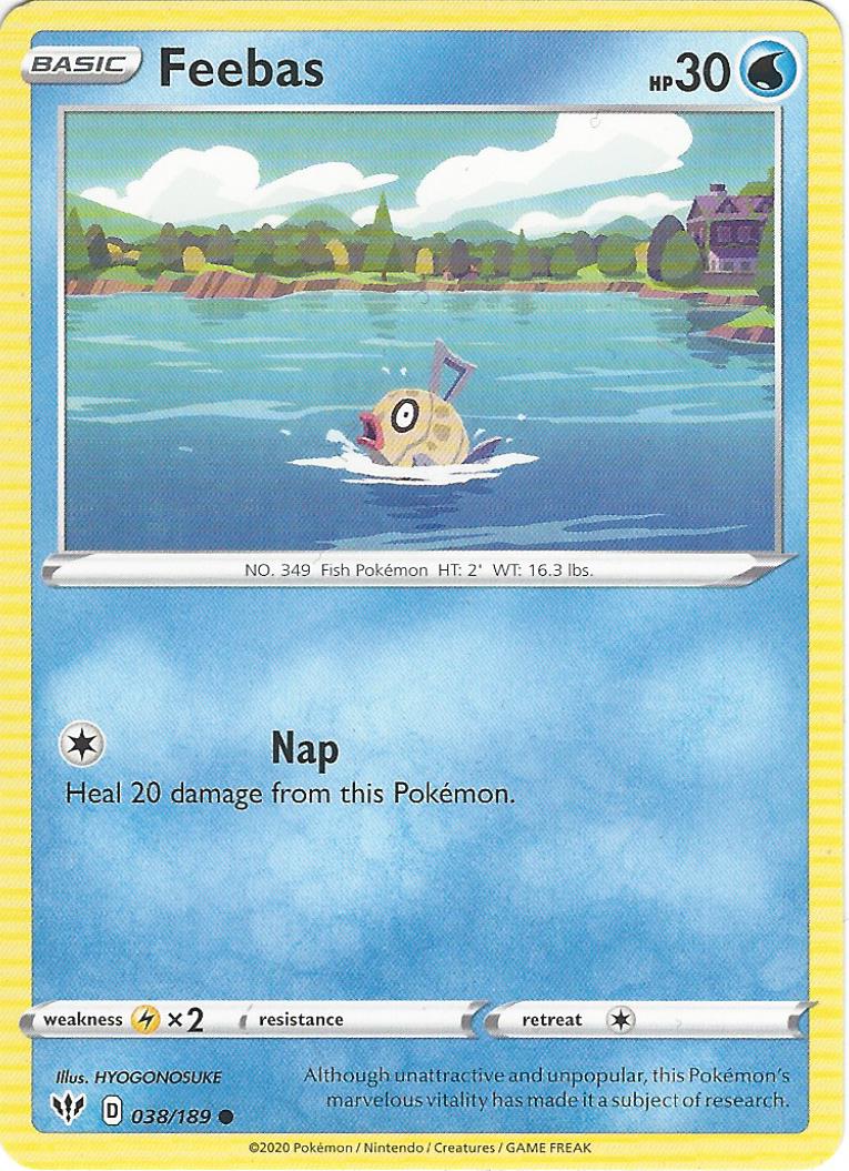 Feebas 038/189 Pokemon Card Single