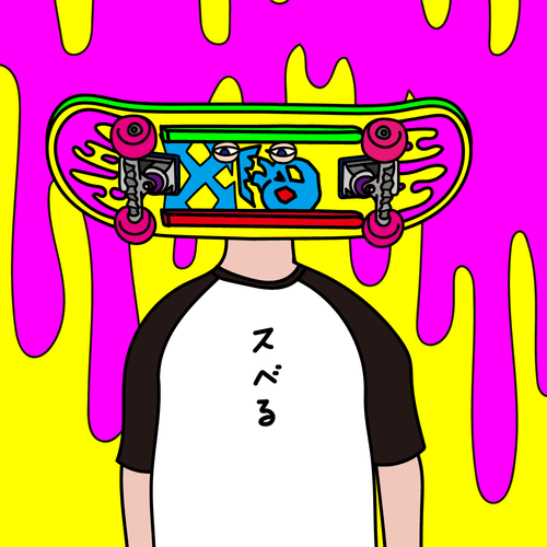 C.A.M 特典　Skate board deck "New school"