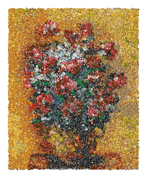Red Roses in a Vase, 2021