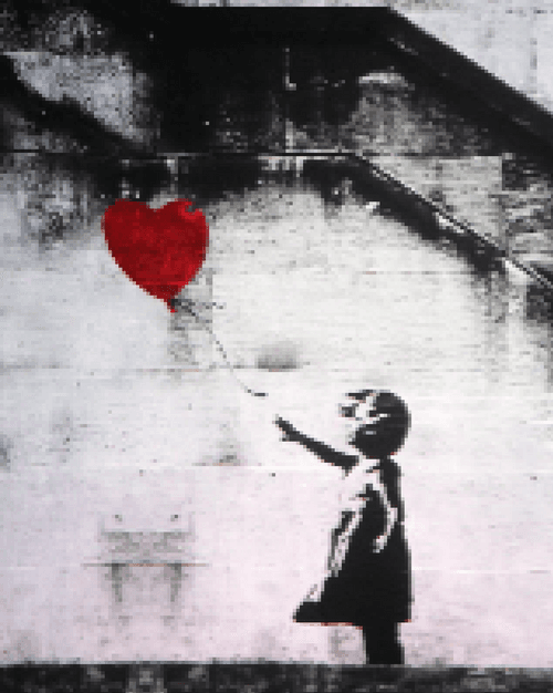 Pixel Art Banksy #16