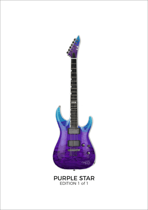 PURPLE STAR - Edition 1 of 1 - Art by Guitar Boys // 2021