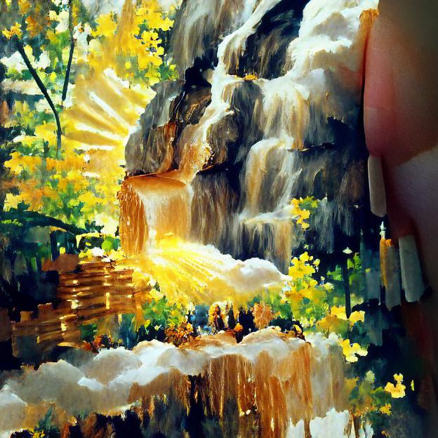 Gold Behind the Waterfall