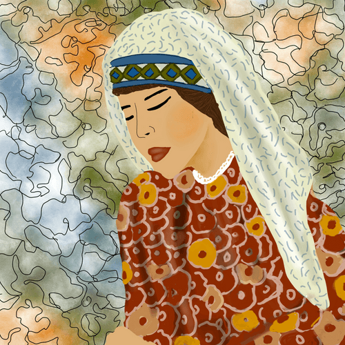 Woman and Pattern #436