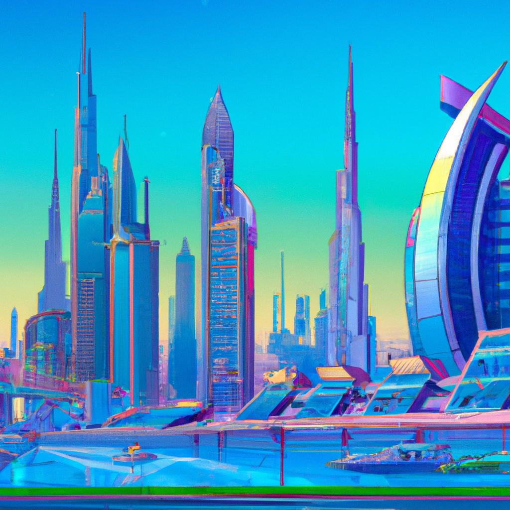 Dubai city in anime 3 Ai in dubai OpenSea