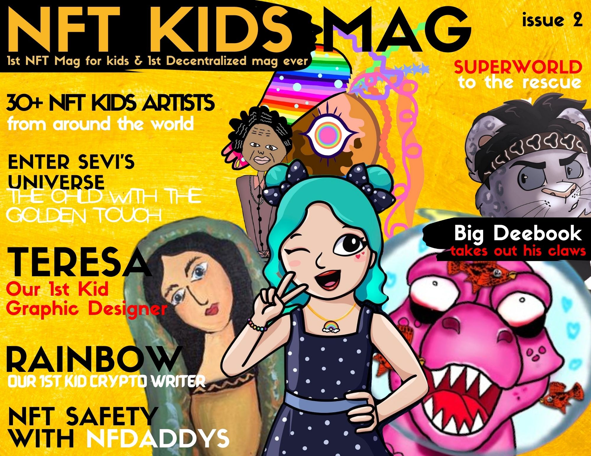 NFT Kids Mag 2nd Issue Front Cover