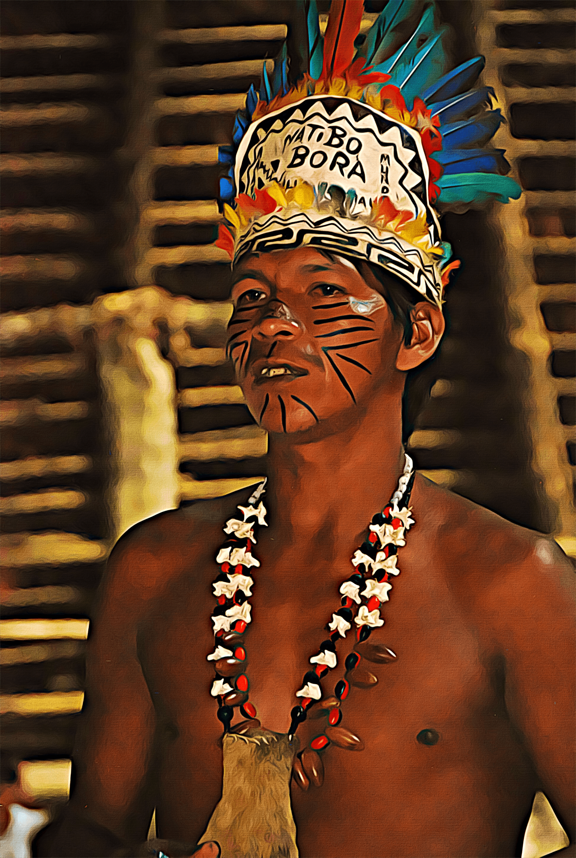 Bora Tribe Member & Friend from Iquitos Peru