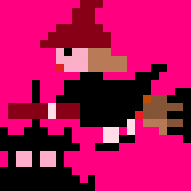 Pixel Kawaii Monsters #18 Witch12