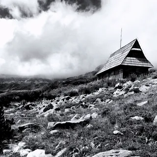 Lonely Hut in High Tatras