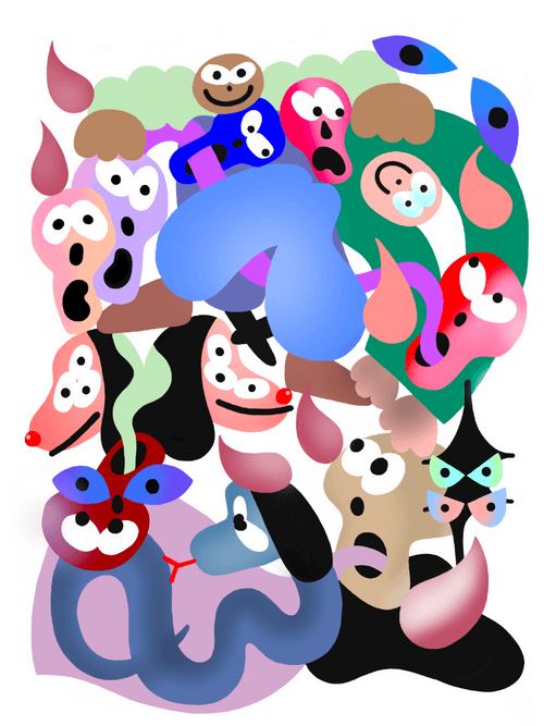 068b - Yungbachelor - "Feeding Frenzy" - Edition of 30