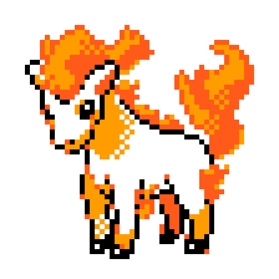 Ponyta - Pokemon GOLD 8bit | OpenSea