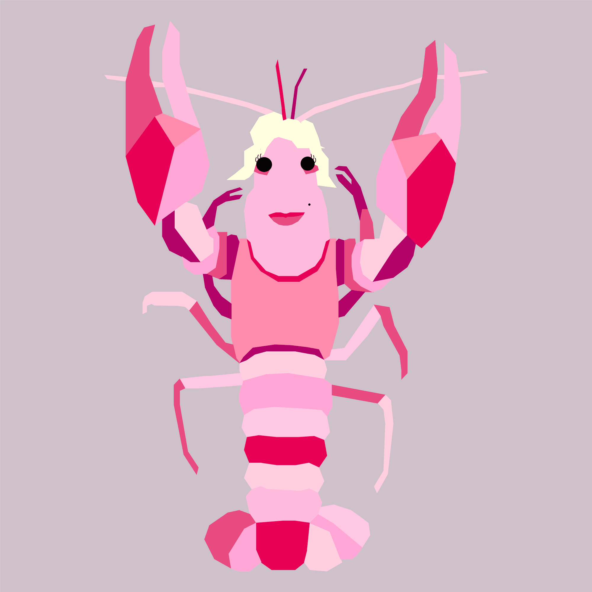 Lady Lobster Crypto Cancer World OpenSea