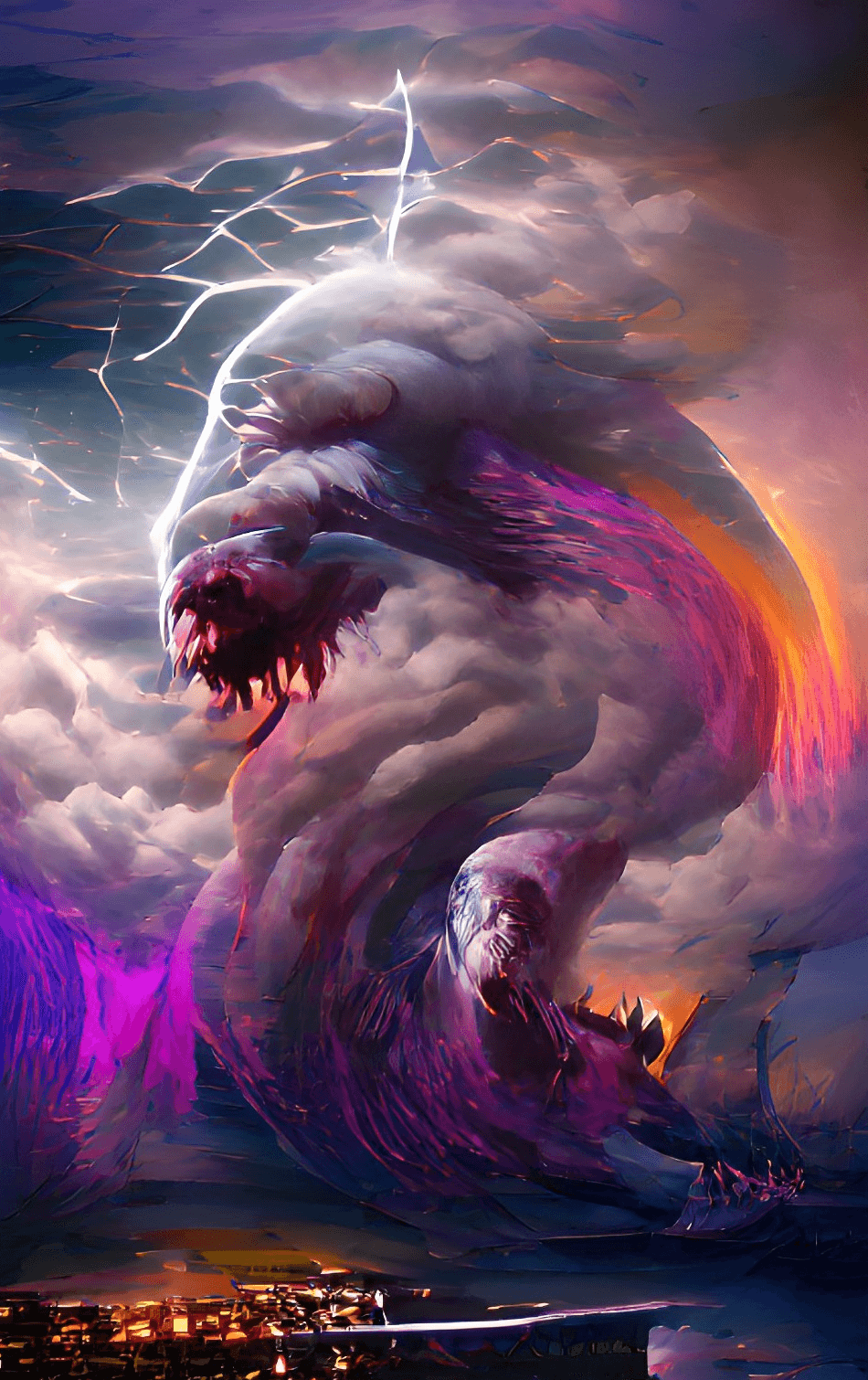 Monster Thunderstorm - Wonderful World - Digital Artworks | OpenSea