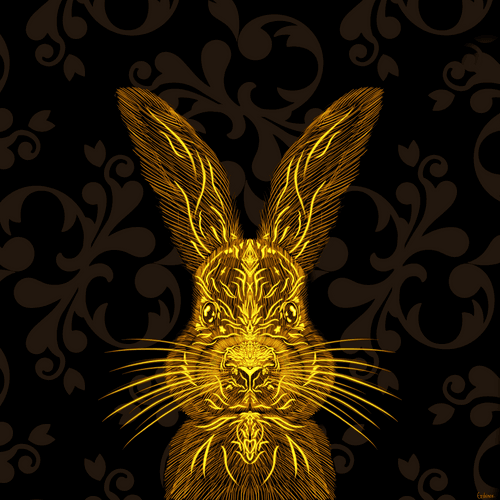 Golden rabbit