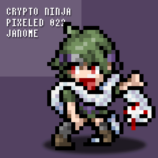 Crypto Ninja Pixeled LIGHT #022 - JANOME
