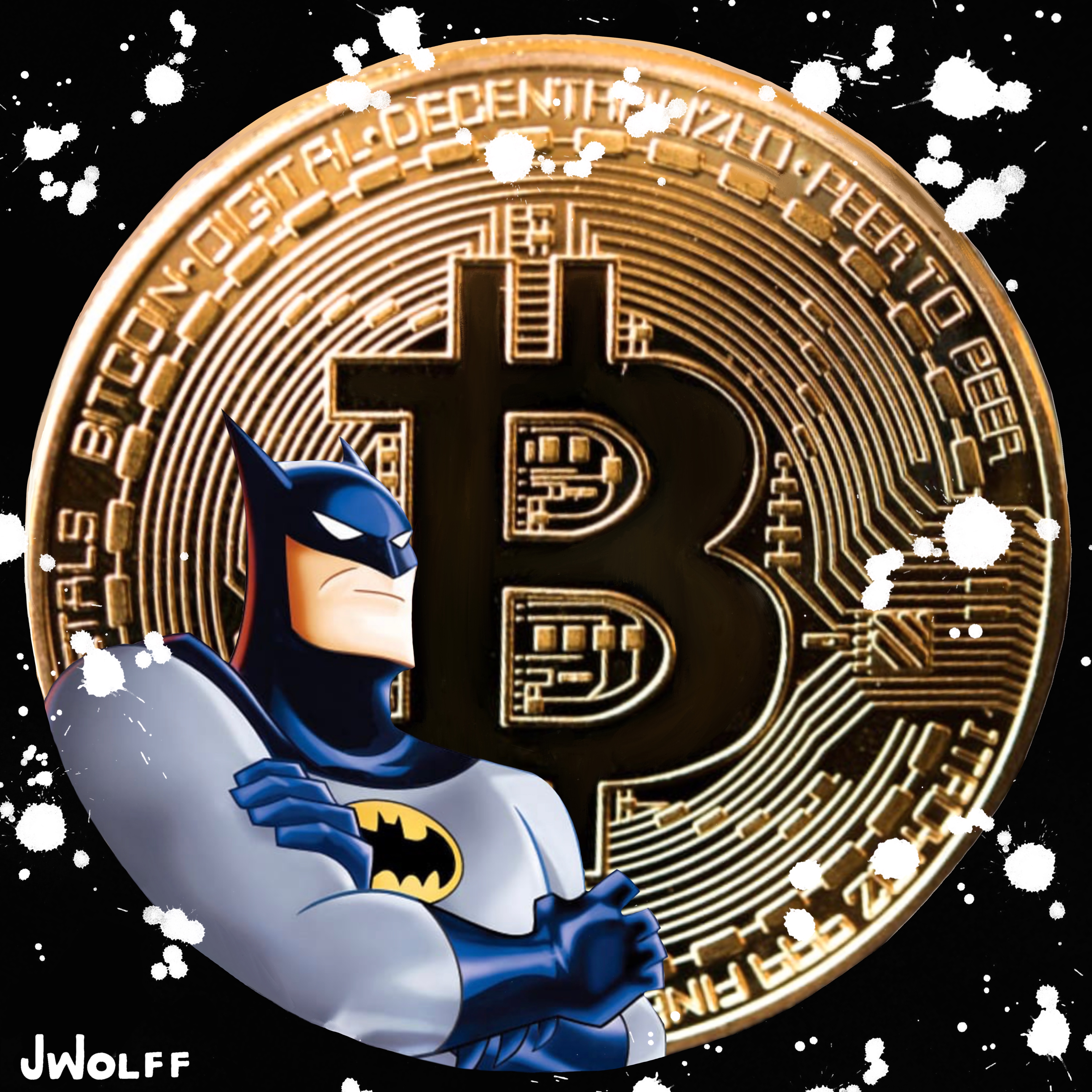 Bitcoin Pop Art Character Series 1 - Batman Gold Edition of 10