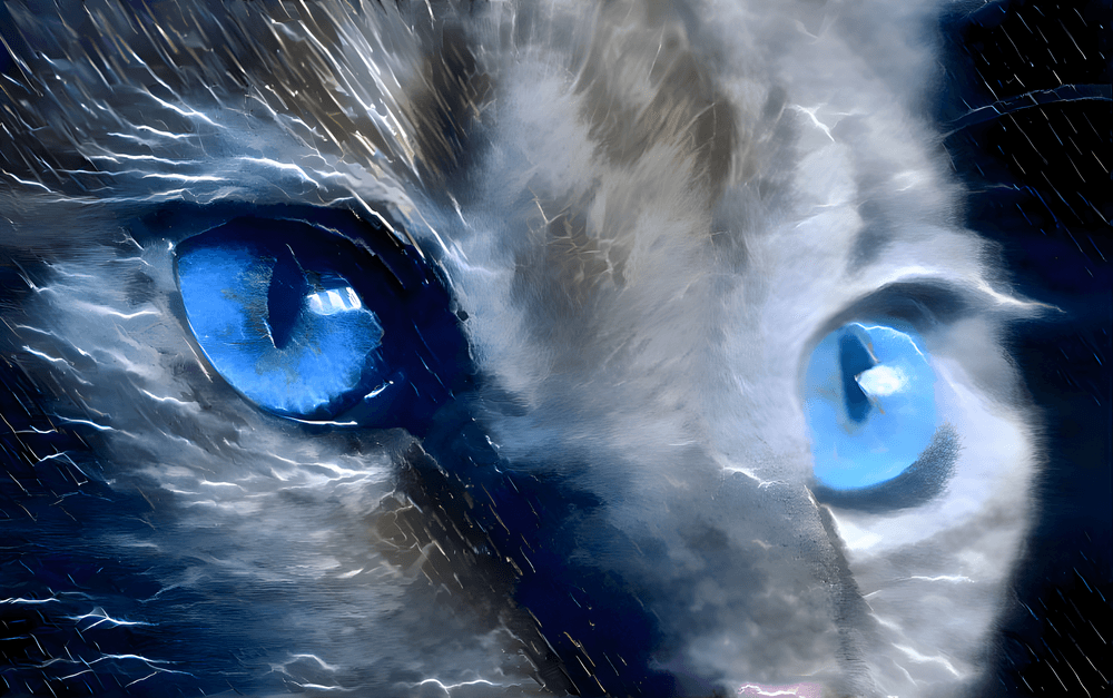 Lightning Cat - AI Art on Polygon | OpenSea