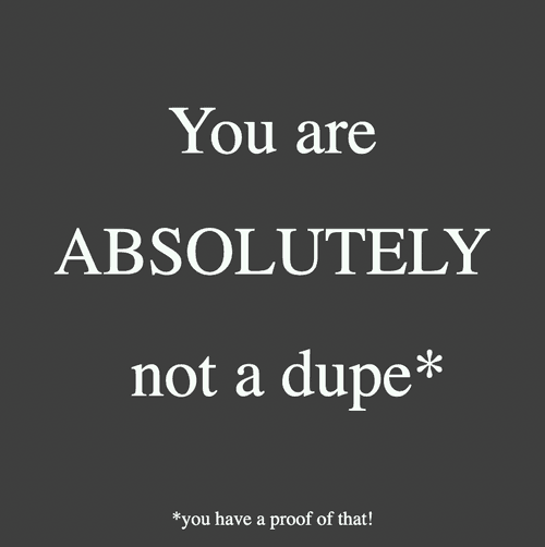 Not a Dupe Verification
