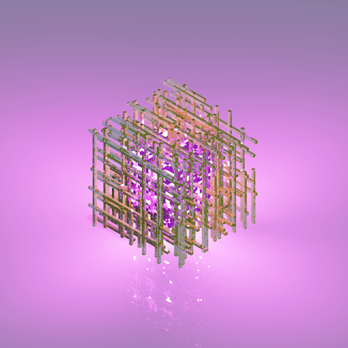 VoxCube Beta Purple-Yellow