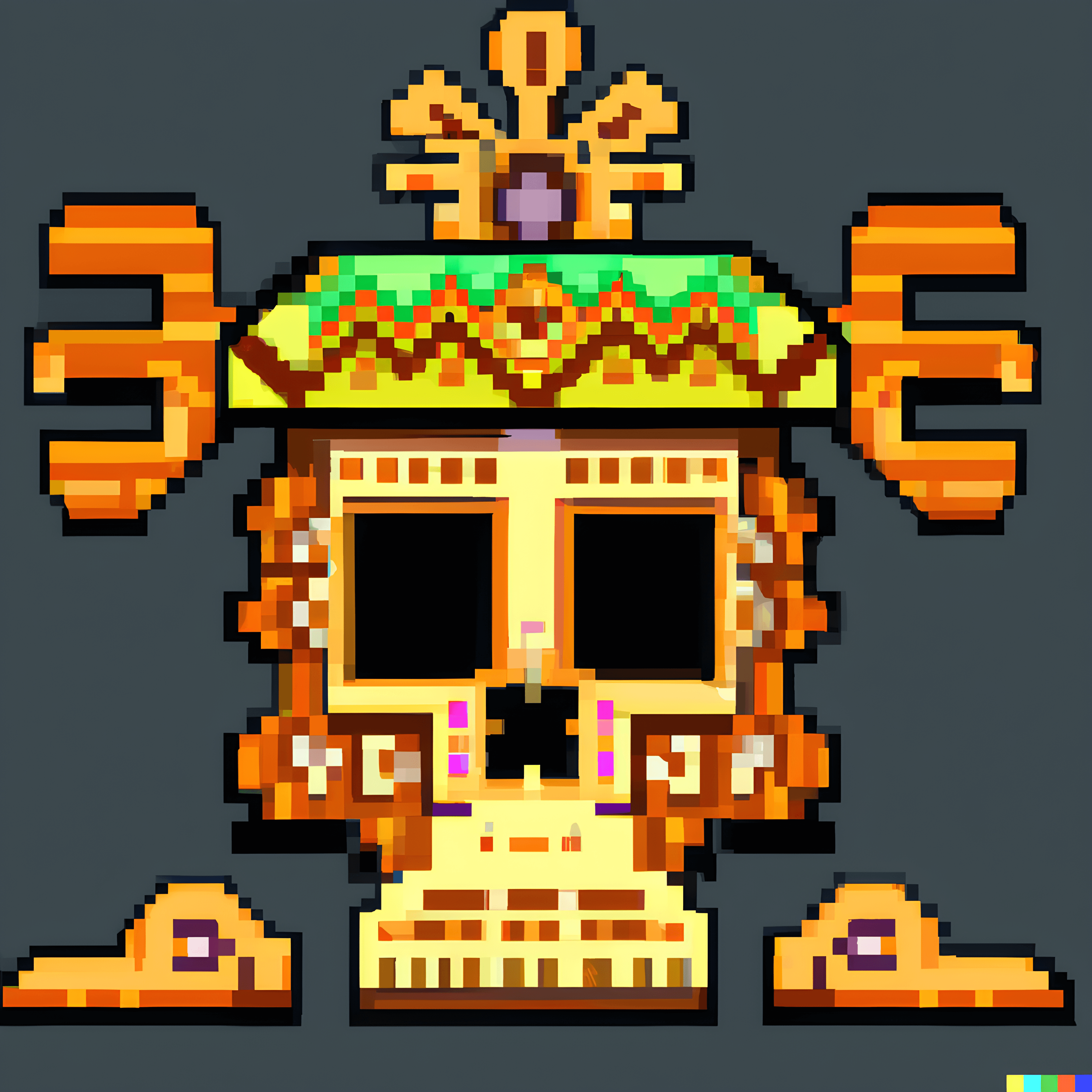 Pixel skull 3
