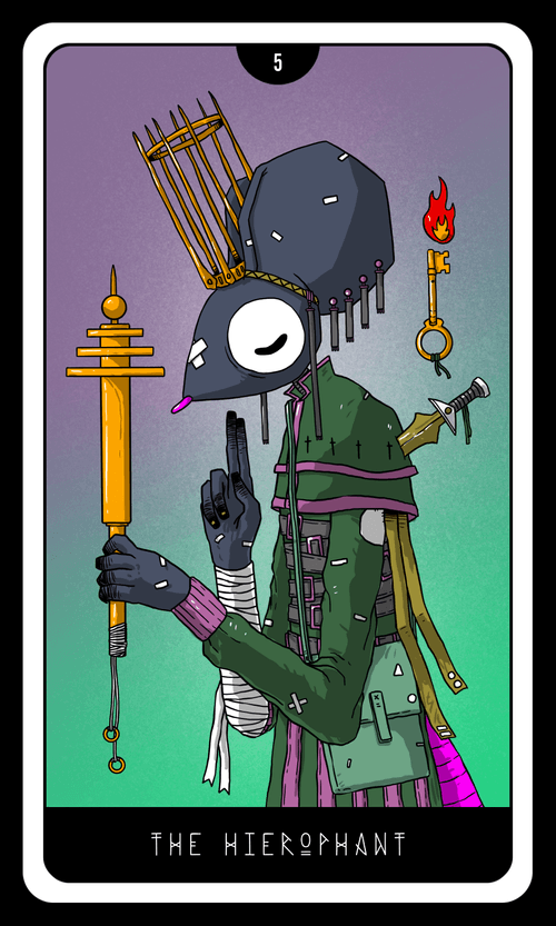 Rosko Sees the Future: The Hierophant - Color Variant 12