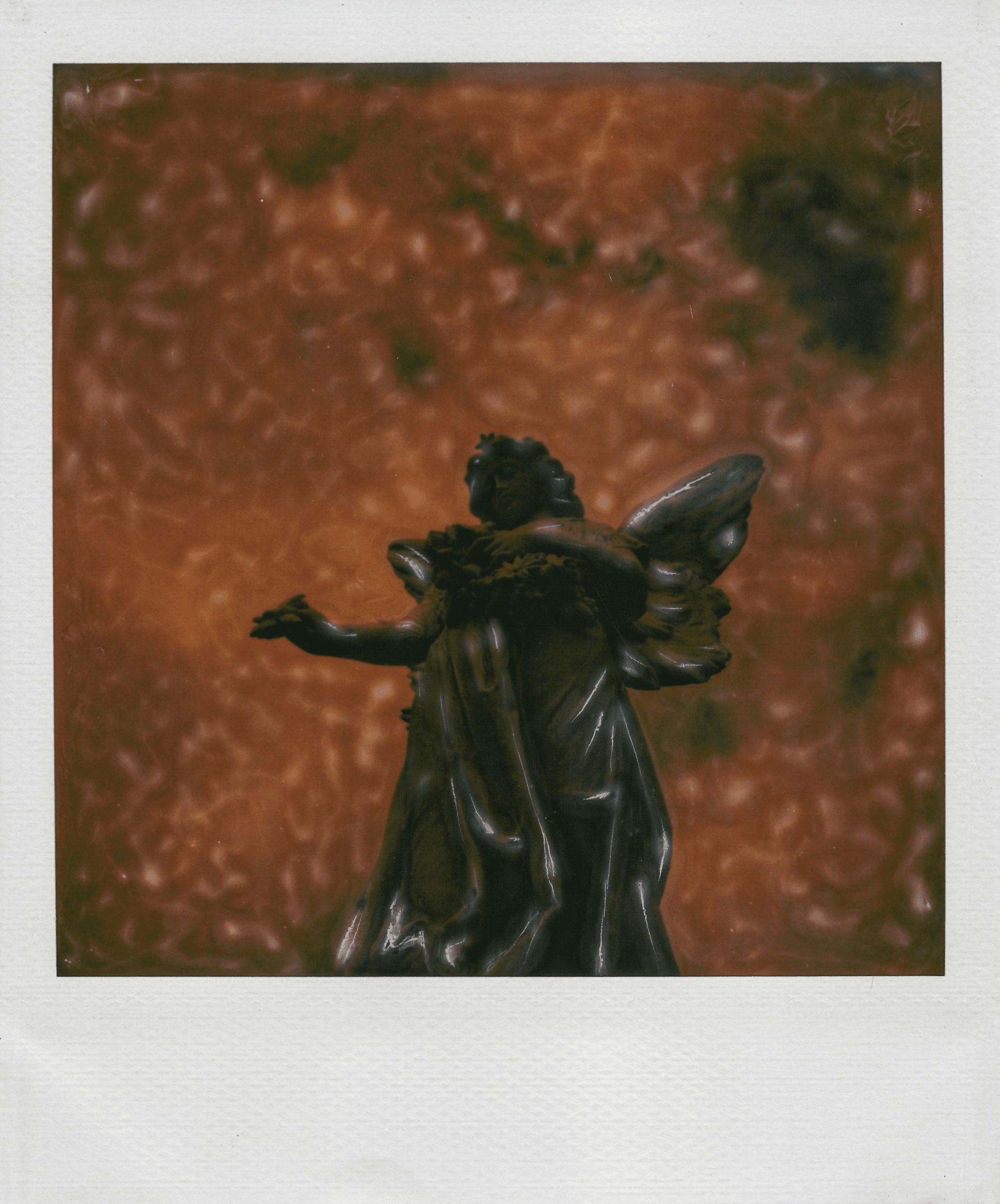 Angel / Polaroid SX-70 photo manipulation