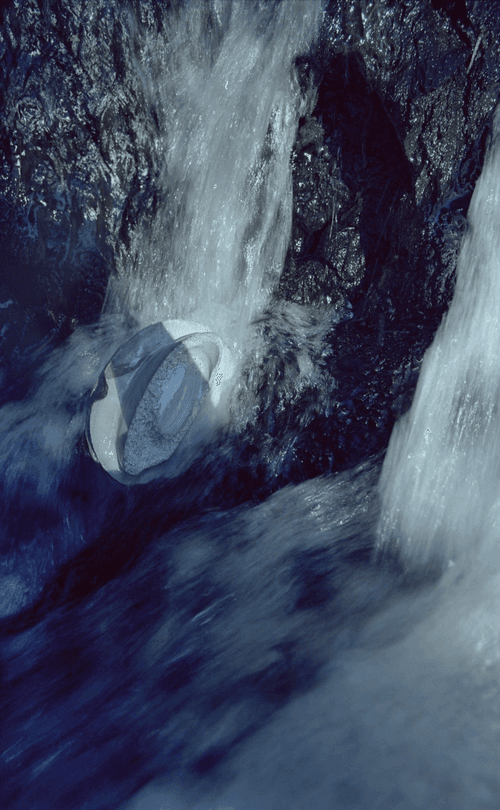"Wet and Blue II." By Julia Standovar