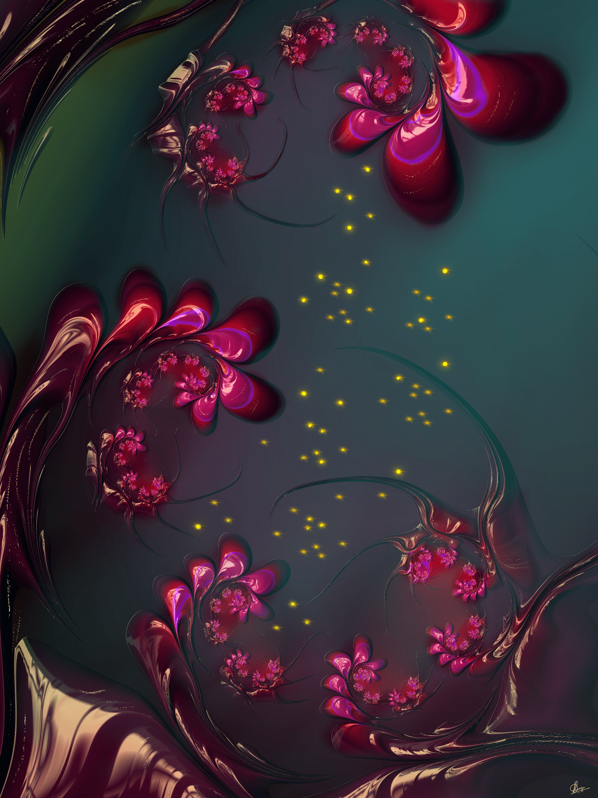 Iridescent Blooms