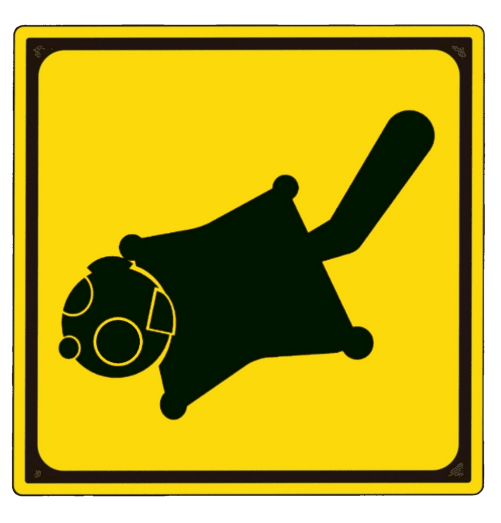 ピクトグラム モモンガ注意標識 Pictogram Flying Squirrel Caution Sign Gamahachi Opensea