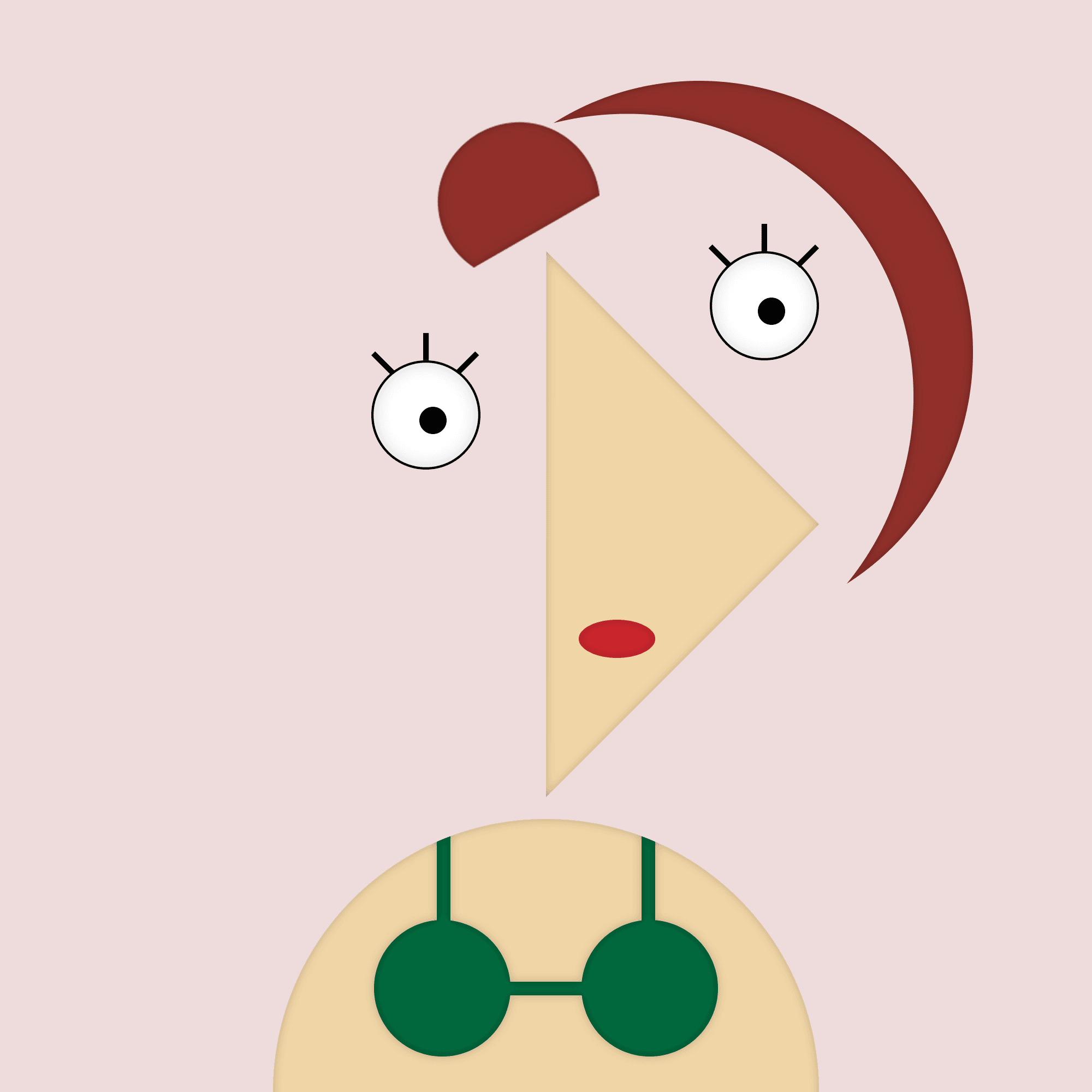 Lady in green bikini