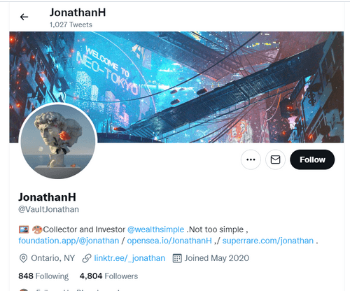 This guy is scamming artists using your image, name, wallet addresses.