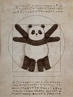 Panda "Roll Roll" in World Famous Paintings collection image
