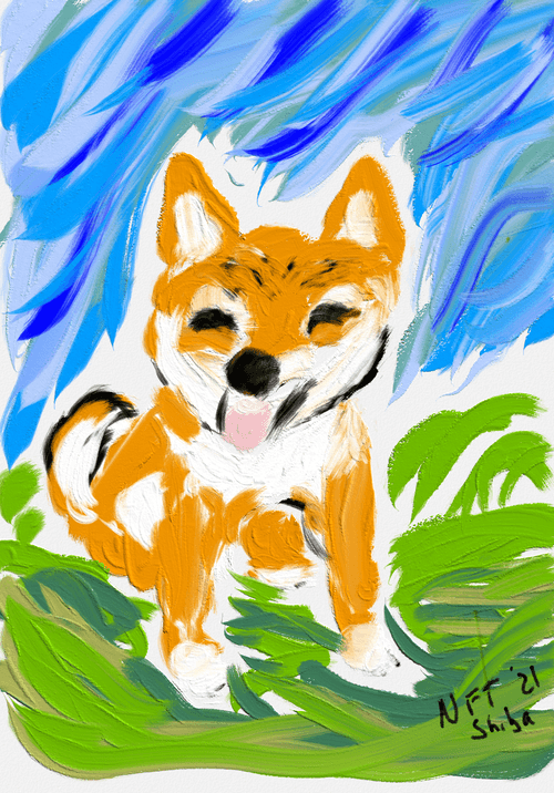 An oily shibe