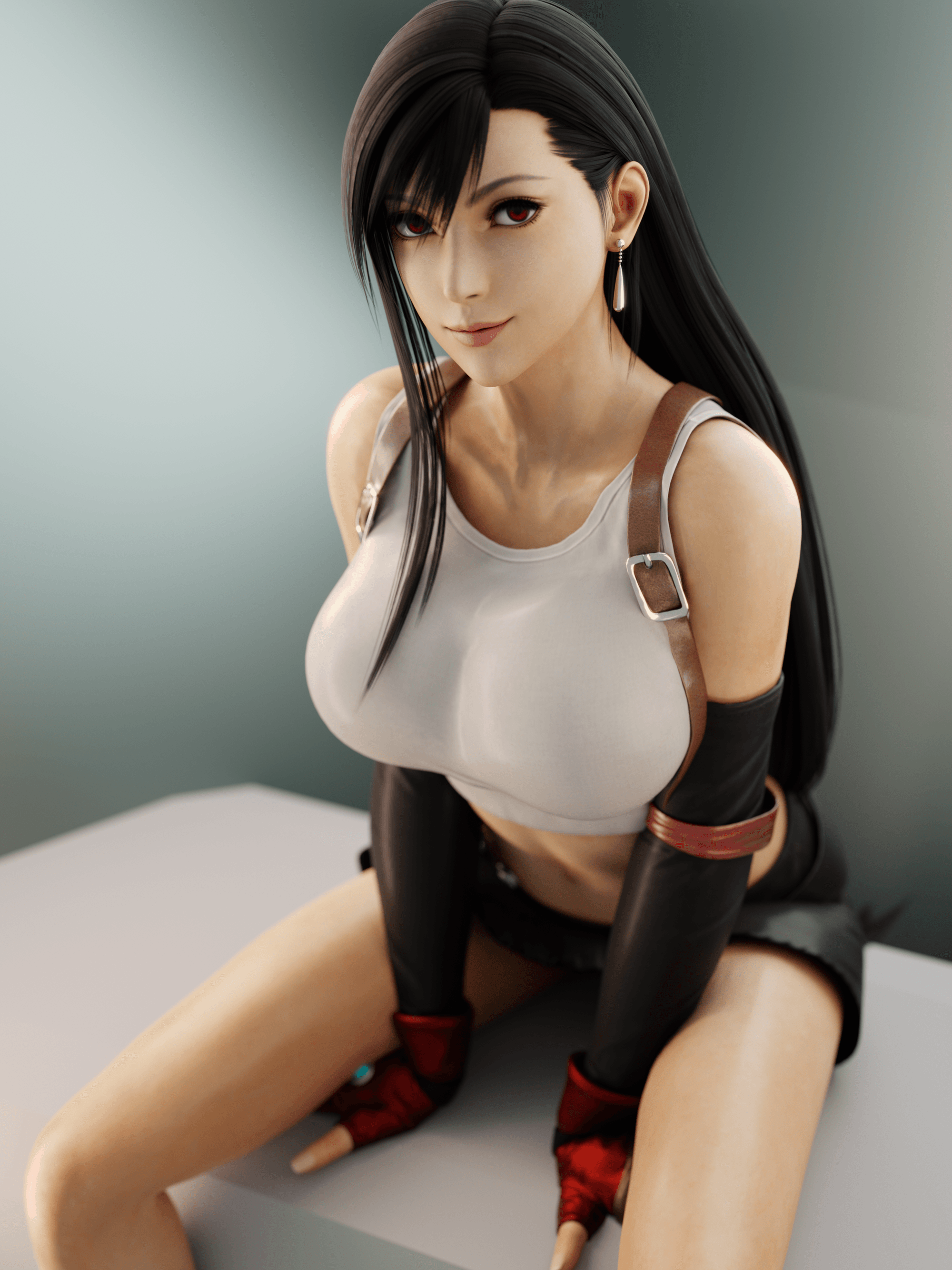 Cartoon Coal Black Nude - Final Fantasy (3 c - Tifa) - Tifa Art | OpenSea