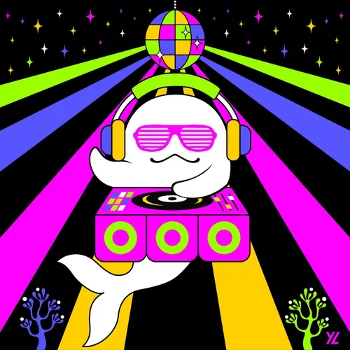 🎶✨🐳 DJ Beluga Whale  🎶✨🐳 (Edition 2/88)