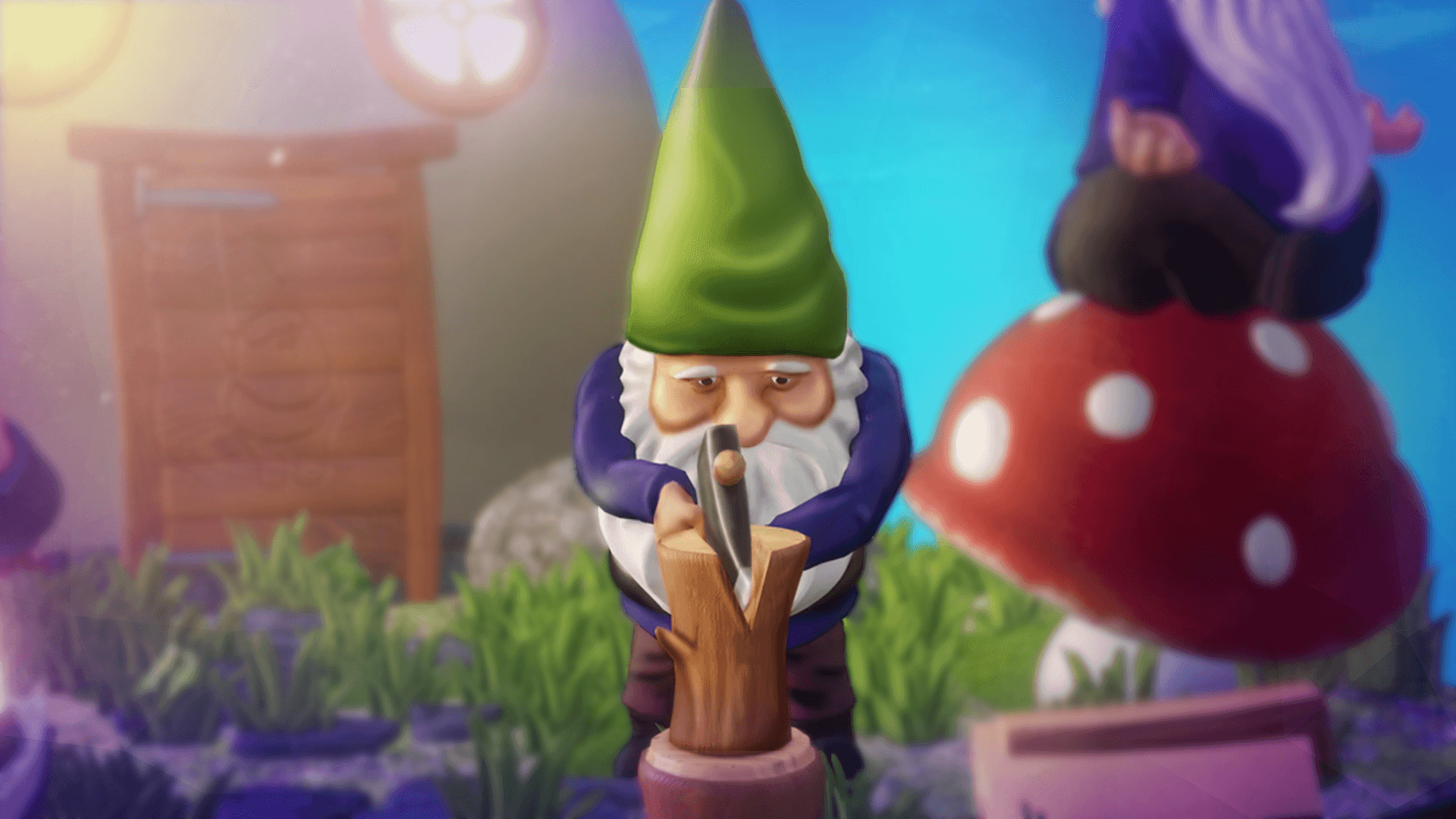 Gnomes - Chopping Wood Gnome by Gnomi (#1 of 5)