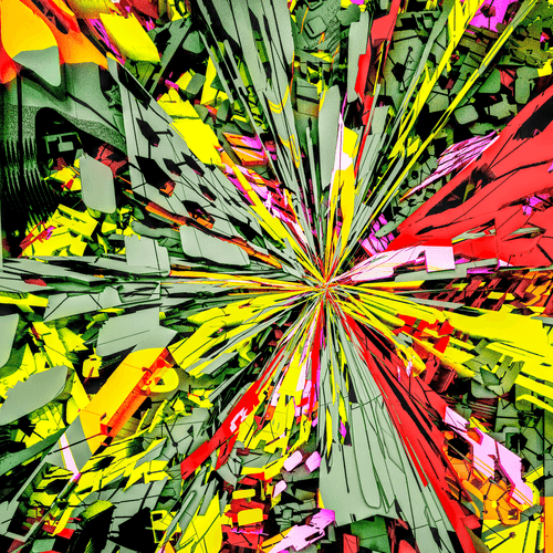 Shredded Neo Tokyo 001 (3D abstraction of Anime Explosions)