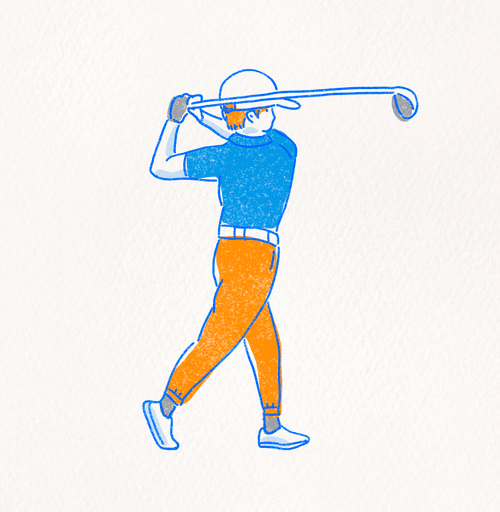 Chubby Golfer