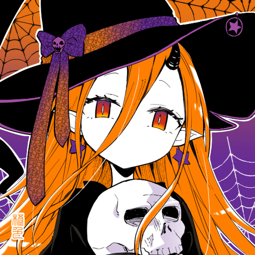 Daidai-iro Costume Witch with Purple