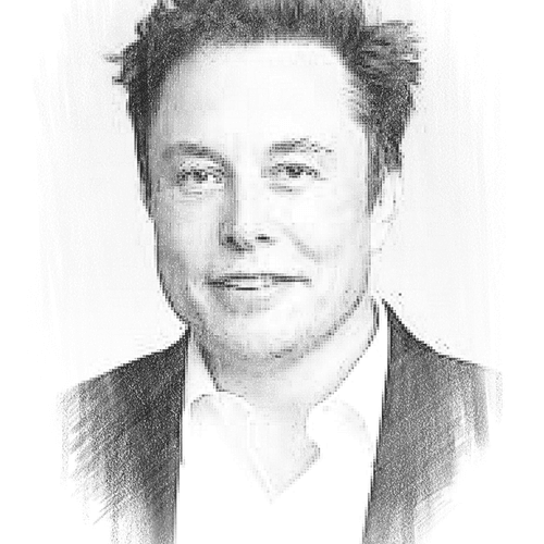 Elon Musk Drawing - Collection | OpenSea