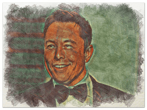 ColorArt Elon Musk 