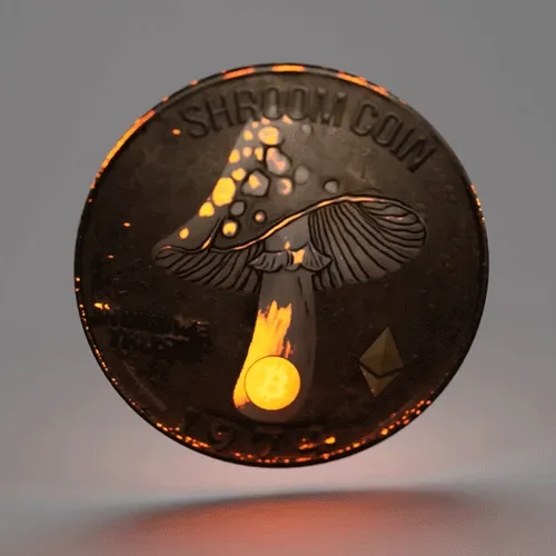 3D VISUALS AND CUSTOM BEATS!! Shroom Coin #001 Fresh Beats, Tasty Shrooms