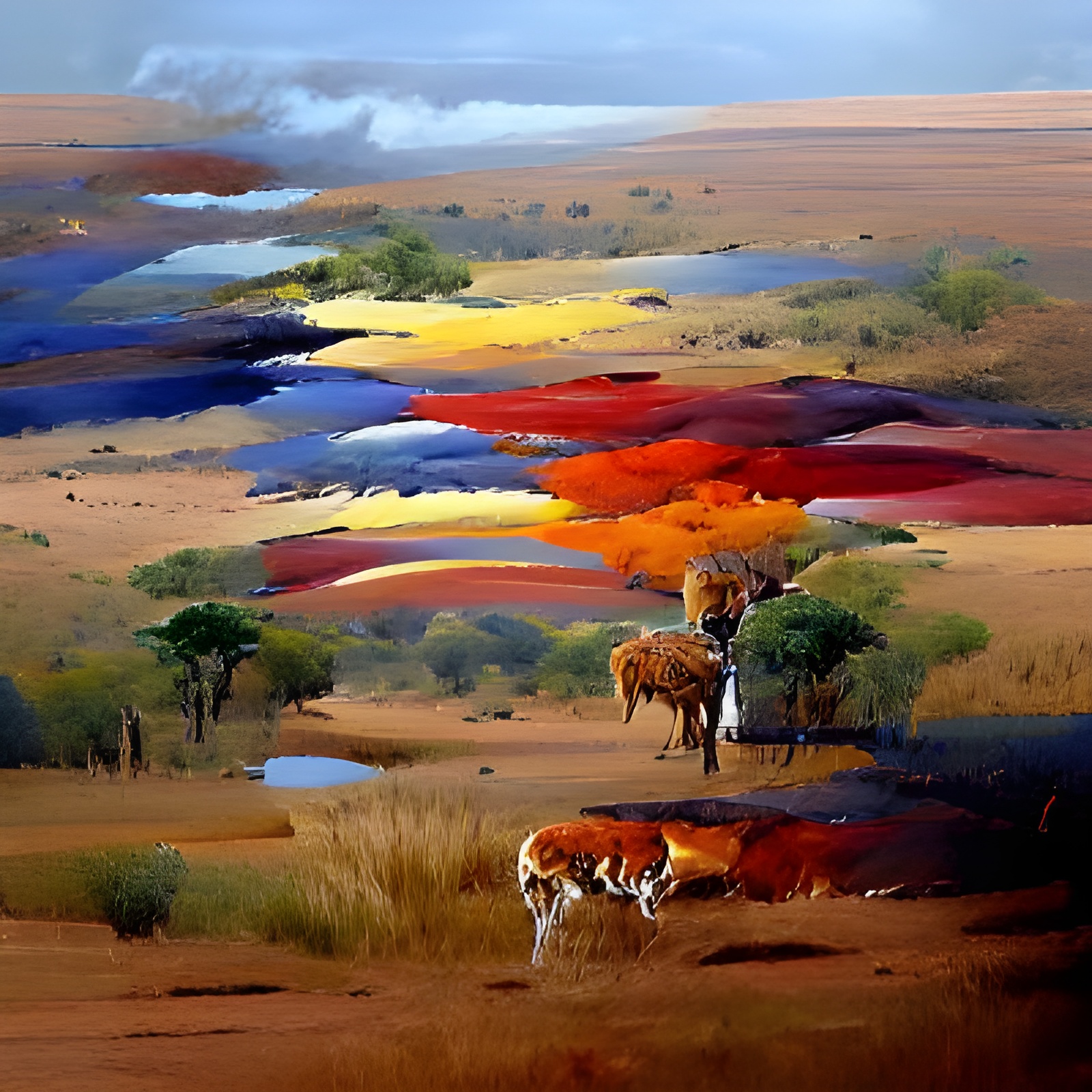 10005 colours in african savannah